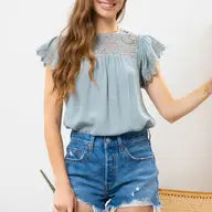 Round Neck Lace Top