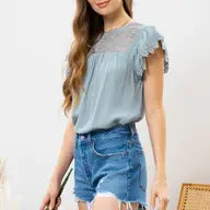 Round Neck Lace Top