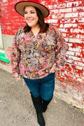 PLUS Size Puplum Blouse