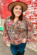 PLUS Size Puplum Blouse