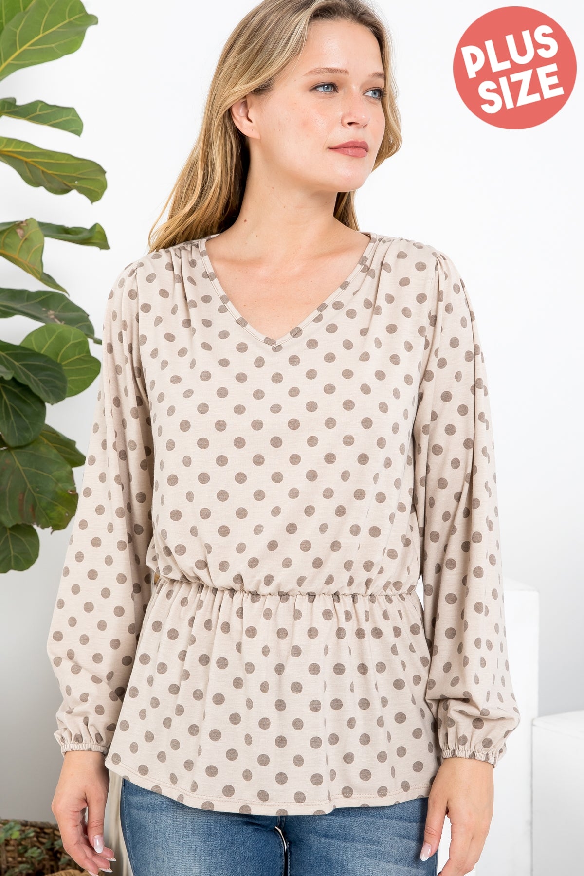 Polka Dot knit tunic