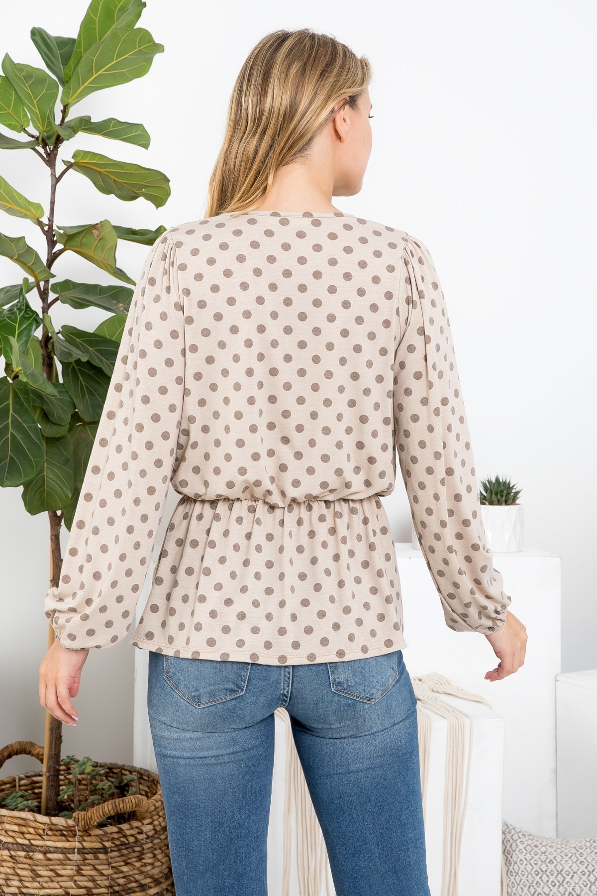 Polka Dot knit tunic